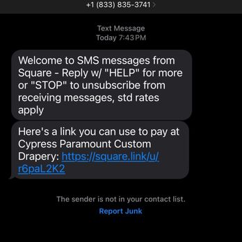 Cypress Paramount Custom Drapery - Payment request sent to us in late evening for the installation of tomorrow - Interior Design Near Me - Cypress, Texas