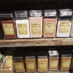 Ann Arbor Spice Merchants - Sea Salt selection and flavored sea salt is truly impressive and must be smelled!