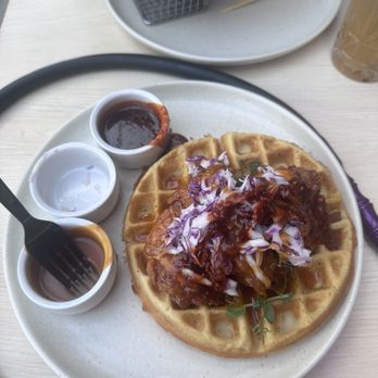 Kimoto Rooftop - Chicken and Waffles - Asian Fusion Near Me - Brooklyn, New York