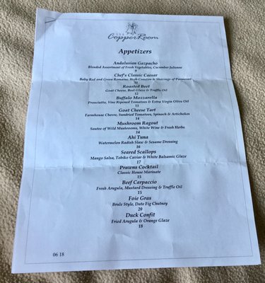 Menu photo 3 The Copper Room Harrison Hot Springs, BC Menu photo 3 The Copper Room Harrison Hot Springs, BC