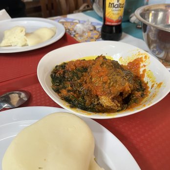 Amala Joint - Eforiro, pounded yam, and Tilapia Fish - African Near Me - Houston, Texas Amala Joint - Eforiro, pounded yam, and Tilapia Fish - African Near Me - Houston, Texas