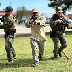 Defensive Shooting Academy - Lead instructor, Billy Smith, teaching Tactics and room clearing techniques