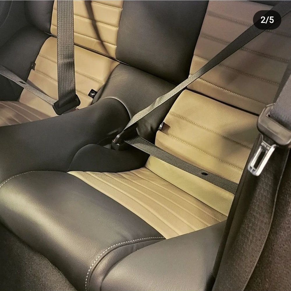 Top Notch Upholstery - Back seats updated leather 2 tone color. - Auto Upholstery Near Me - Mesa, Arizona Top Notch Upholstery - Back seats updated leather 2 tone color. - Auto Upholstery Near Me - Mesa, Arizona