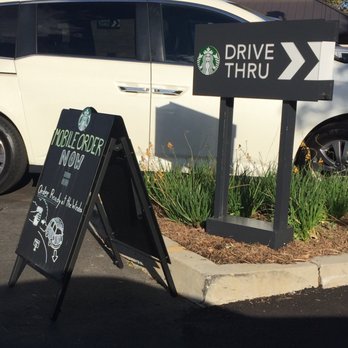 Starbucks - Mobile order pick up at the drive thru! Now we are talkin'!!! - Coffee & Tea Near Me - Glendale, California