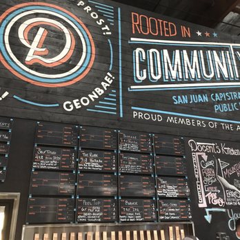 Docent Brewing - They currently have 6 beers on tap, with more to come. - Sandwiches Near Me - San Juan Capistrano, California