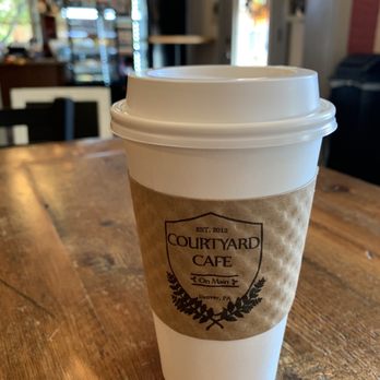 Courtyard Cafe On Main LLC - a cup of coffee - Cafes Near Me - Denver, Pennsylvania
