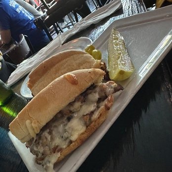 The Nickel Mine - Philly Cheese Steak- it was OK enough to satisfy hunger - Sports Bars Near Me - Los Angeles, California