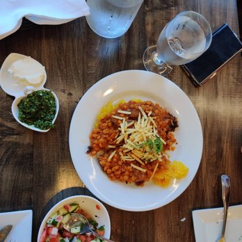Amoo's Restaurant - Tahdig w Gheymeh stew and Shirazi salad - Persian/Iranian Near Me - McLean, Virginia