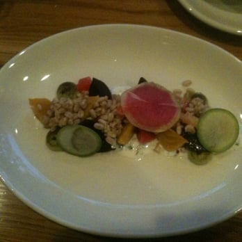 MESSHALL - Baby beets (with farro, avocado puree, grapefruit, and yogurt vinaigrette). - Breakfast & Brunch Near Me - Los Angeles, California MESSHALL - Baby beets (with farro, avocado puree, grapefruit, and yogurt vinaigrette). - Breakfast & Brunch Near Me - Los Angeles, California