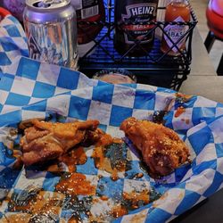 Crowley's - Hot garlic Parm wings.  All drums.  Fan freaking tastic