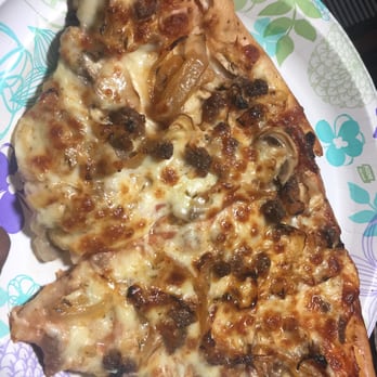 Mario Brothers Pizza - Fried onions, mushrooms and ground beef pizza. Tried a diff twist - Pizza Near Me - Philadelphia, Pennsylvania