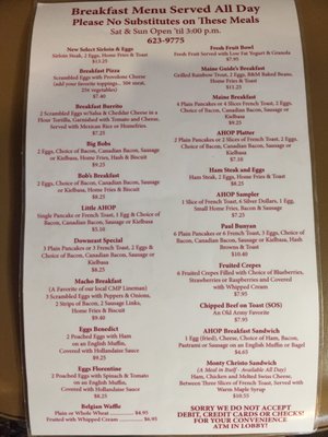 Menu photo 3 Augusta House of Pancakes Augusta, ME