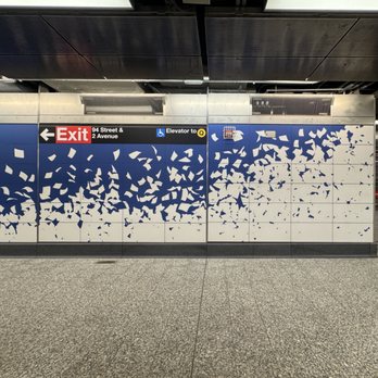 MTA - 96th St Second Avenue Station - Q - 96th St 2nd Ave Subway Station (Q) - Sarah Sze "Blueprint for a Landscape" 2017, Mezzanine paper pile - Metro Stations Near Me - New York, New York MTA - 96th St Second Avenue Station - Q - 96th St 2nd Ave Subway Station (Q) - Sarah Sze "Blueprint for a Landscape" 2017, Mezzanine paper pile - Metro Stations Near Me - New York, New York