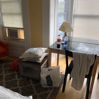 CAJ House - Trash and dirty towel from previous visitor - Apartments Near Me - Boston, Massachusetts