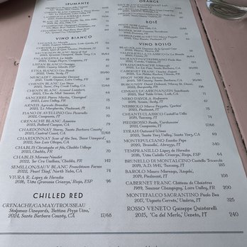 Bettina - The wine list! - Pizza Near Me - Santa Barbara, California Bettina - The wine list! - Pizza Near Me - Santa Barbara, California