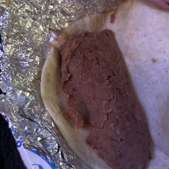 Fuzzy's Taco Shop - Bean and cheese burrito my ass. This looks like someone shit between a tortilla - Mexican Near Me - Aurora, Colorado