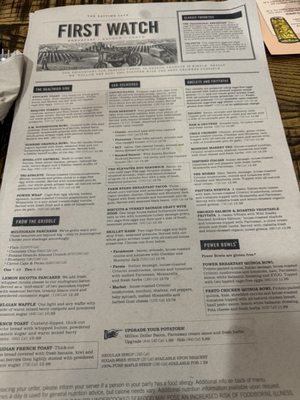 Menu photo 2 First Watch San Antonio, TX