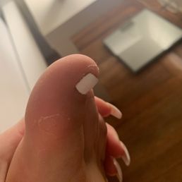 This is how my feet looked after the pedicure