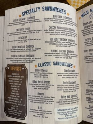 Menu photo 3 Sagebrush BBQ & Grill Grand Lake, CO