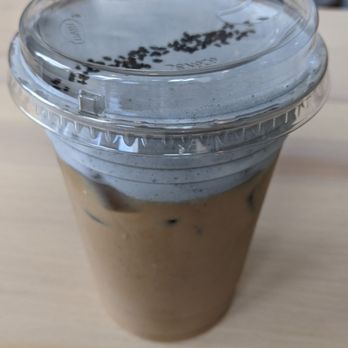 Cafe Aloe - Black sesame foam latte - Cafes Near Me - Bellevue, Washington Cafe Aloe - Black sesame foam latte - Cafes Near Me - Bellevue, Washington