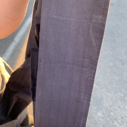 Damaged cuff by Spiffy Cleaners Damaged cuff by Spiffy Cleaners