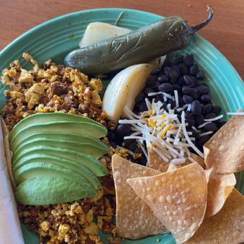 The Grain Cafe - Huevos con Chorizo - Vegan Near Me - Long Beach, California The Grain Cafe - Huevos con Chorizo - Vegan Near Me - Long Beach, California