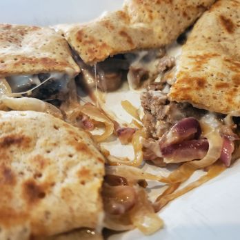 Crepes Bistro - Philly cheese steak crepe, no bell peppers. - Creperies Near Me - Santa Clara, California Crepes Bistro - Philly cheese steak crepe, no bell peppers. - Creperies Near Me - Santa Clara, California
