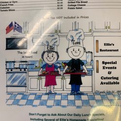 Ellie's Breakfast & Lunch - Menu.