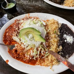 Chicken enchilada with red sauce Chicken enchilada with red sauce