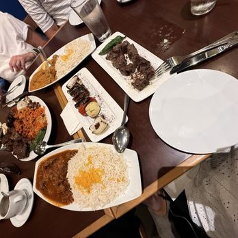 Khyber Pass Zarparan - Lamb Kabob Mashawa Soup Afghan Lamb Curry Royal Kabob Combo with flavored rice - Afghan Near Me - San Diego, California