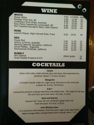 Menu photo 8 O'Hare's Richmond, BC