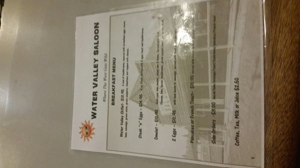 Menu photo 3 Water Valley Saloon Water Valley, AB Menu photo 3 Water Valley Saloon Water Valley, AB