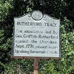 Rutherford Trace Historical Marker - Rutherford Trace Historical Marker, Sylva