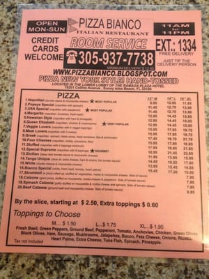 Menu photo 8 Pizza Bianco Sunny Isles Beach, FL Menu photo 8 Pizza Bianco Sunny Isles Beach, FL