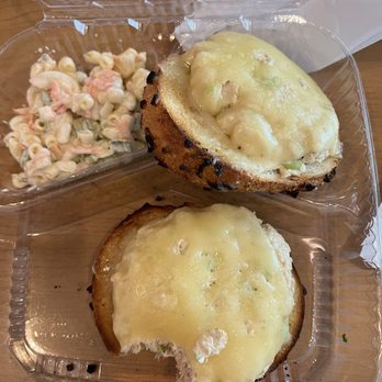 Bagel Boss - Tuna melt on onion bagel - Bagels Near Me - Burbank, California