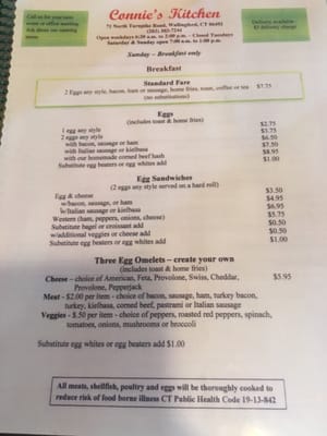 Menu photo 8 Connie's Kitchen Wallingford, CT