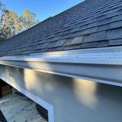 Columbus Seamless - Drip Edge installed too high pushing up the shingles causing water to flow behind the gutters