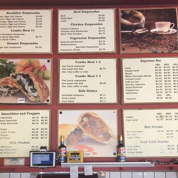 Big E Cafe - Menu behind the counter - Coffee & Tea Near Me - San Jose, California