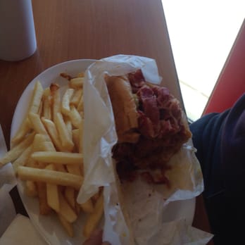 Haven Burgers - This is half of the HUGE pastrami sandwich! - Burgers Near Me - Mesa, Arizona Haven Burgers - This is half of the HUGE pastrami sandwich! - Burgers Near Me - Mesa, Arizona