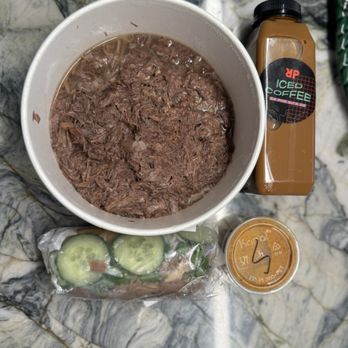 Roll Play - 1 pound of protein (pulled oxtail and American wagyu mix) Vietnamese coffee Beef brisket roll Magnum Roll (1ct) - Vietnamese Near Me - Vienna, Virginia