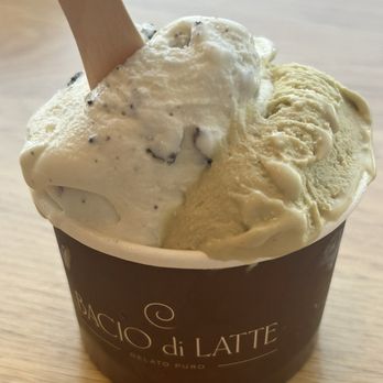 Bacio di Latte - pistachio and stracciatella - Gelato Near Me - Marina del Rey, California Bacio di Latte - pistachio and stracciatella - Gelato Near Me - Marina del Rey, California