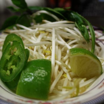 Pho Ca Dao - Garnishes: Lime, Chili's, Basil, Bean Sprouts - Vietnamese Near Me - Saint Paul, Minnesota Pho Ca Dao - Garnishes: Lime, Chili's, Basil, Bean Sprouts - Vietnamese Near Me - Saint Paul, Minnesota