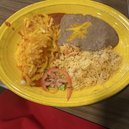 Chicken enchilada combo