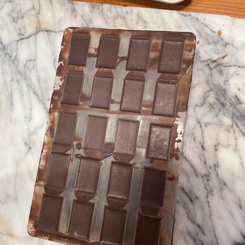 Raaka Chocolate - Finished product before unmold - Chocolatiers & Shops Near Me - Brooklyn, New York