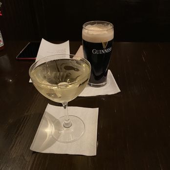 The Steerage Dining Saloon - a glass of wine and a glass of beer - Comfort Food Near Me - Port Washington, Wisconsin