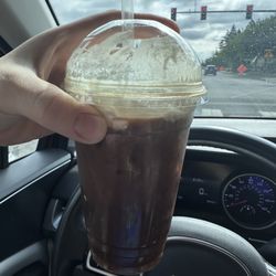 Aly's Coffee Coop - 20oz triple shot caramel latte with oatmilk