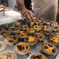 Pastel de Natas fresh out of the oven!