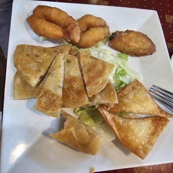 Great China Garden - Appetizer platter (we started eating before I took the pic) - Chinese Near Me - Garden City, Michigan