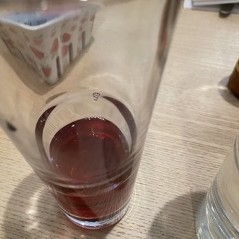 The Bongo Room - Glass divot of Cranberry Juice so you pay more for less - New American Near Me - Chicago, Illinois