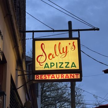 Sally's Apizza - The sign - Pizza Near Me - New Haven, Connecticut Sally's Apizza - The sign - Pizza Near Me - New Haven, Connecticut